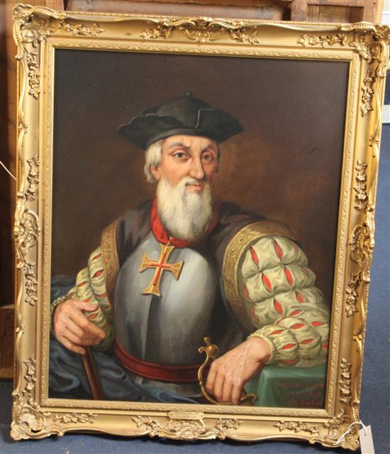 C. G. Crehen after Charles Legrand Vasco da Gama 72 x 59cm